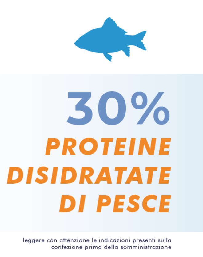 30 percento di proteine disidratate di pesce